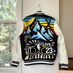 NWT NBA x HBCU All Star 2023 Rib Wool Men's Varsity Jacket Black Small